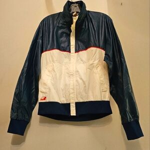 Vintage 1980's Pace Setter Retro Colored Ripstop Nylon Windbreaker | Size Medium